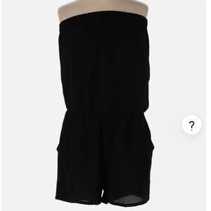 #321 MICHAEL KORS Cotton Strapless Romper